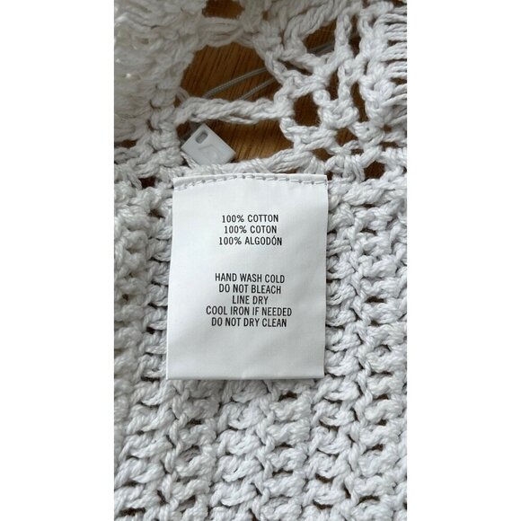 O'Neill Women's Winona White Crochet Fringe Vest Size M - Picture 11 of 12